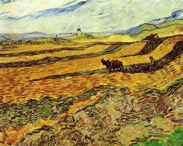 Campo, labrador y molino Vincent van Gogh Pinturas al óleo